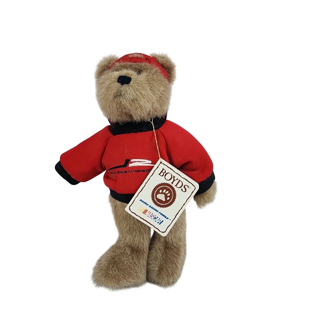 Boyds Bears Dale Earnhardt Jr NASCAR Racing Plush Bear Red Sweater #8 189372-01